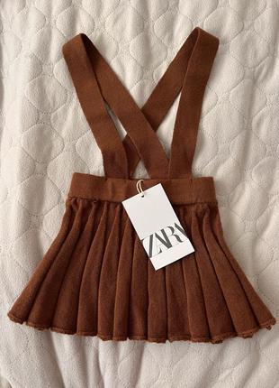 Юбка на подтяжках от zara
