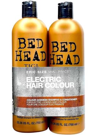 Набор для хранения цвета темных волос tigi bed head colour goddess