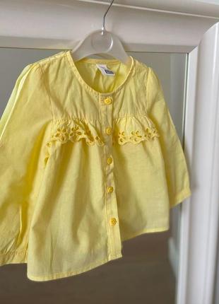 Рубашка для девочки 6-9м, 68-74см