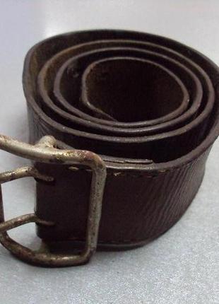 Ремень армейский форменный ссср кожа длина 107 см №10095