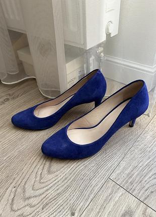 Minelli люксовые замшевые туфли низкий каблук 39-40
