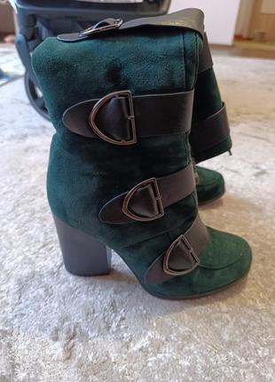 Сапоги зимние замшевые