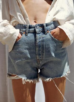 Джинсовые шорты zara