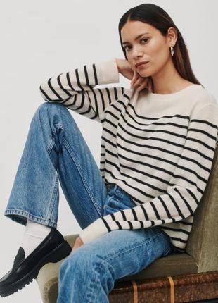 Massimo dutti смугастий светр свитер в полоску