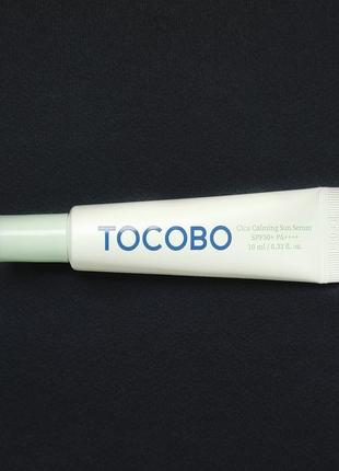 Успокаивающая солнцезащитная сыворотка tocobo cica calming sun serum spf50+ pa++++ (мини)
