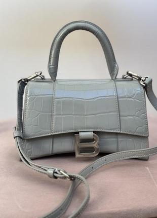 Сумка balenciaga hourglass grey сіра