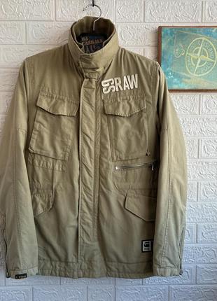 Куртка g-star raw military m-65 утеплена с накладными карманами демисезон рл