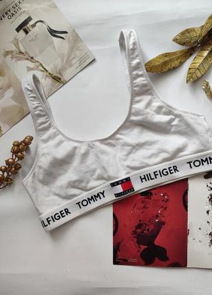 Топ белый хлопковый Tommy hilfiger s 36