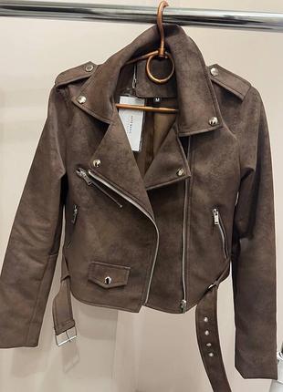 Куртка косуха из эко замши