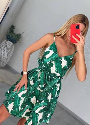 Платье сарафан с принтом дома dolce gabana