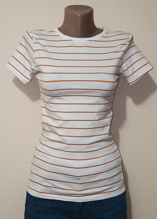 Полосатая женская футболка primark.