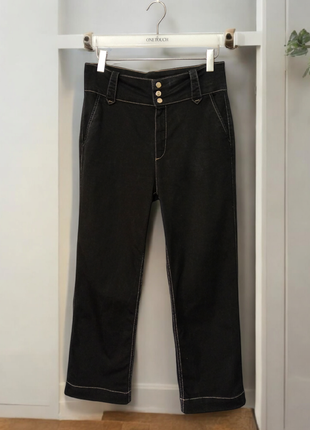 Брюки базовые, стрейчевые, широкие, полаццо massimo dutti.