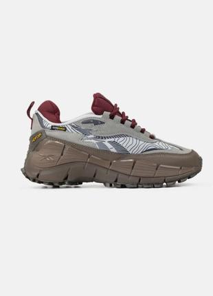 Кроссовки reebok zig kinetica 2.5 edge grey brown