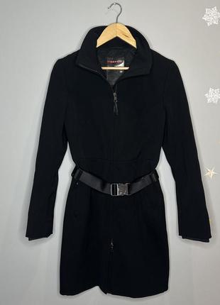 Пальто prada belted nylon coat оригинал! женский плащ прада нейлоновый куртка