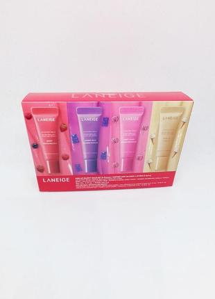 Набір зволожуючих бальзамів для губ laneige lip glowy lightweight hydration balm2 фото