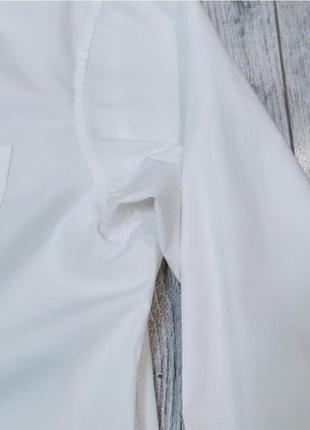 Рубашка мужская белая длинный рукав размер m (46) бренд " f&amp;f"