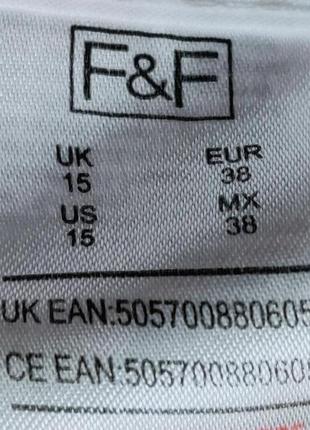 Рубашка мужская белая длинный рукав размер m (46) бренд " f&amp;f"