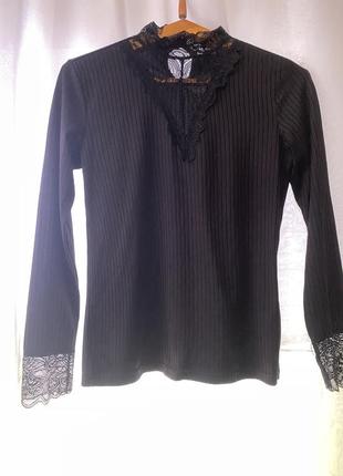 Водолазка в рубчик