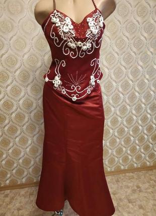 Вечірній костюм жіночий корсет і спідниця