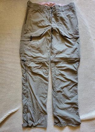 Треккинговые брюки-трансформеры женские. salewa 5 continent. m