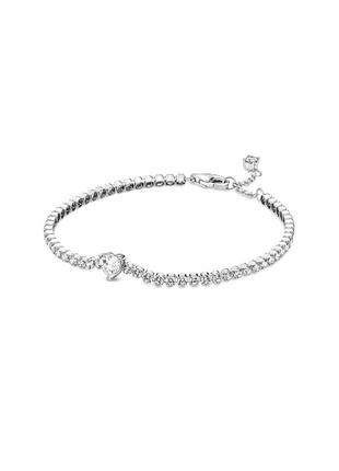 590041c01 прозоре серце original pandora s925 ale оригінал пандора нове з биркою срібний тенісний браслет срібло