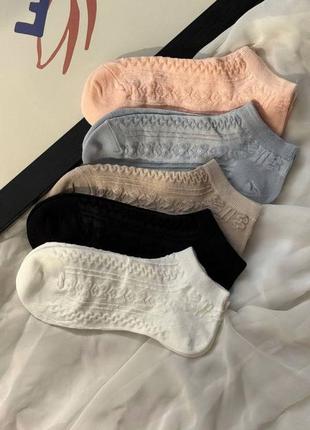 Вязаные тонкие носки, женские носки, носки женские