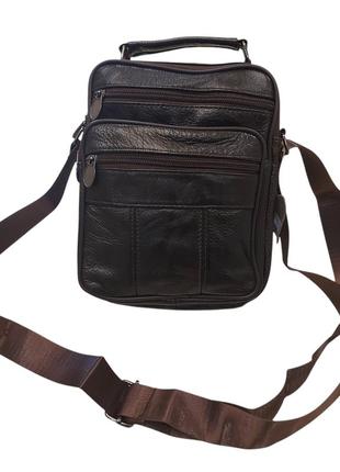 Сумка мужская r 905 br коричневая из натуральной кожи