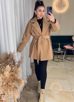 Женское кашемировое пальто3 фото