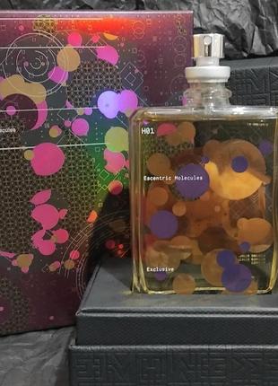 H 01 escentric molecules eau de toilette, туалетная вода, отливант