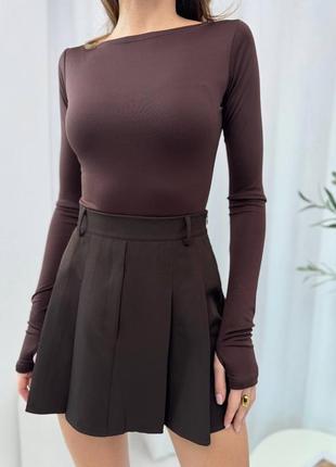 Боди с вырезами под пальчик 7