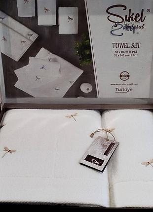 Набір стильних якісних рушників махра туреччина