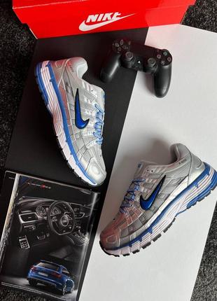 Мужские кроссовки nike p-6000 m silver blue