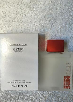 Оригинальный jil sander sun men 125 мл туалетная вода
