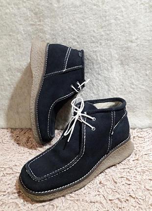 Брендовые замшевые английские ботиночки, 40 размер