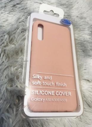 Чохол full silicone case для glass case samsung galaxy a30s/a50/a50s pink / a30s / a50s (без логотипу)