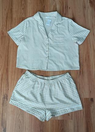 Пижама женская рубашка и шорты.примарк