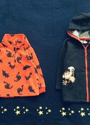 1-2 рок. george брендова толстовка, худі, фліска, кофта- меховушка. оригінал.  стан ідеальний  диноз