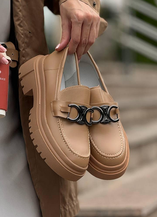 Туфли женские бежевые т1893