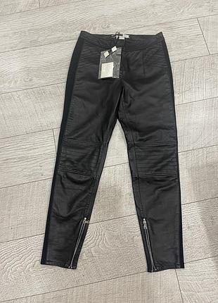 Нові шкіряні штани max mara