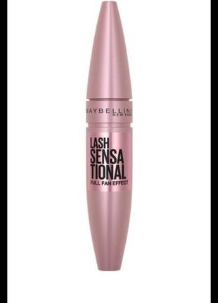 Тушь для ресниц водостойкая maybelline lash sensational mascara waterproof, 9.5мл