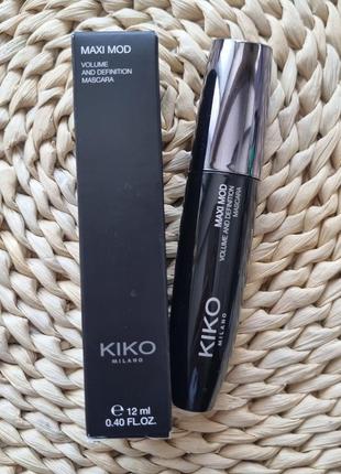 Тушь для ресниц kiko milano maxi mod volume & definition mascara