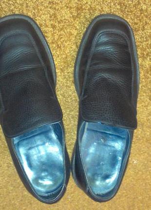 Туфли мужские черные 41\26см кожа1 фото