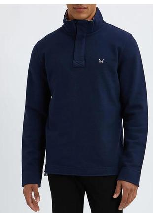 Мужская толстовка crew clothing quarter zip pique, джемпер