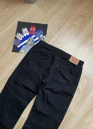 Вінтажні чорні широкі джинси levis 751
