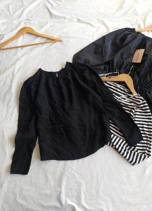 Легкая черная блуза