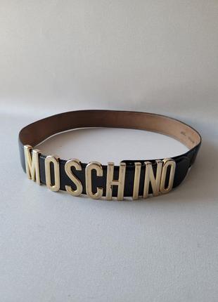Moschino redwall кожаный пояс