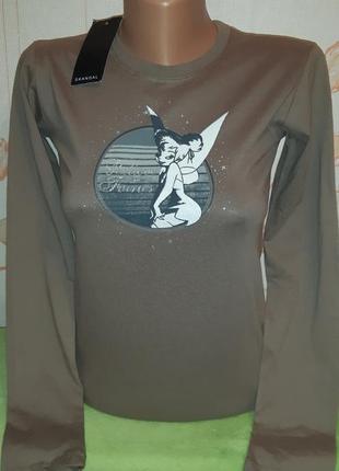 Стильный лонгслив коричневого цвета skandal с биркой, 💯 оригинал, молниеносная отправка