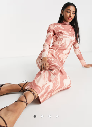 Сукня футляр максі з довгими рукавами р 42