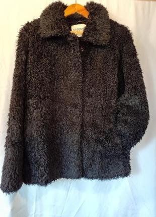 Шубка из экомеха под молодой ягненок(новая)oversize»