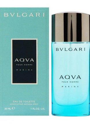 Оригінал Bvlgari aqva marine pour homme 100мл marine 30 ml туалетна вода